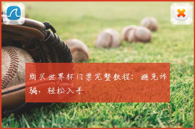 购买世界杯门票完整教程：避免诈骗，轻松入手